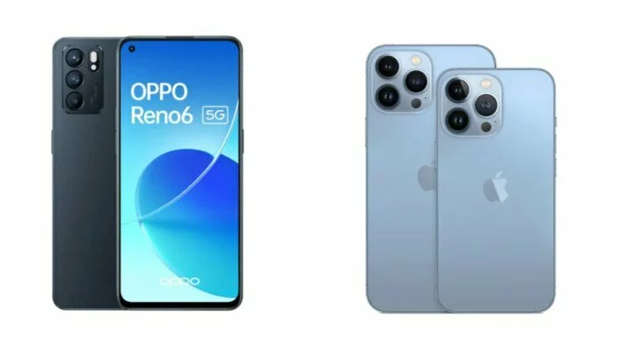 Oppo Reno 6 5G ने iPhone 13 Pro Max को पछाड़ा, लेकिन किस फील्ड में? यहां जानें ...