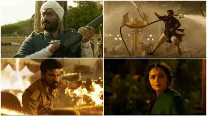 RRR Teaser:अजय देवगन, आलिया भट्ट, जूनियर एनटीआर और राम चरण का लुक आया सामने 