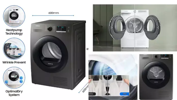 अब कपड़े सुखाने के झंझट को हमेशा के लिये करें बाय-बाय, डील में खरीदें Samsung Dryer