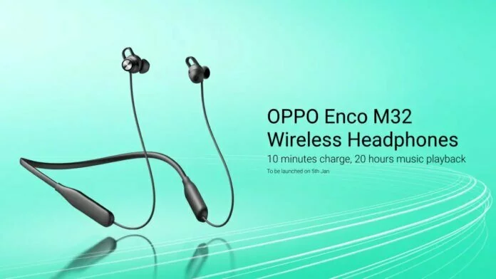 Oppo Enco M32 का प्राइस लीक, 5 जनवरी को लॉन्च हो सकते हैं ईयरबड्स