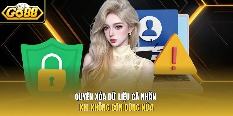 Quyền xóa dữ liệu cá nhân khi không còn dùng nữa